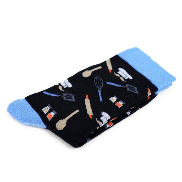 Women's Chef Novelty Fun Socks Black - Picture 5 of 6